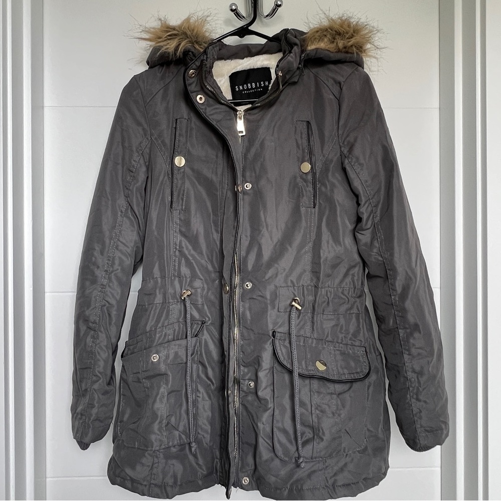 Snobbish Dark Gray Parka in S